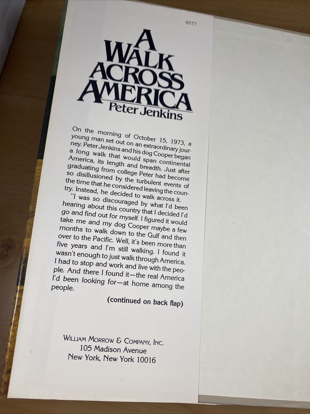 A walk across america by peter jenkins Vintage 70s Book Club Ed Nonfiction Good