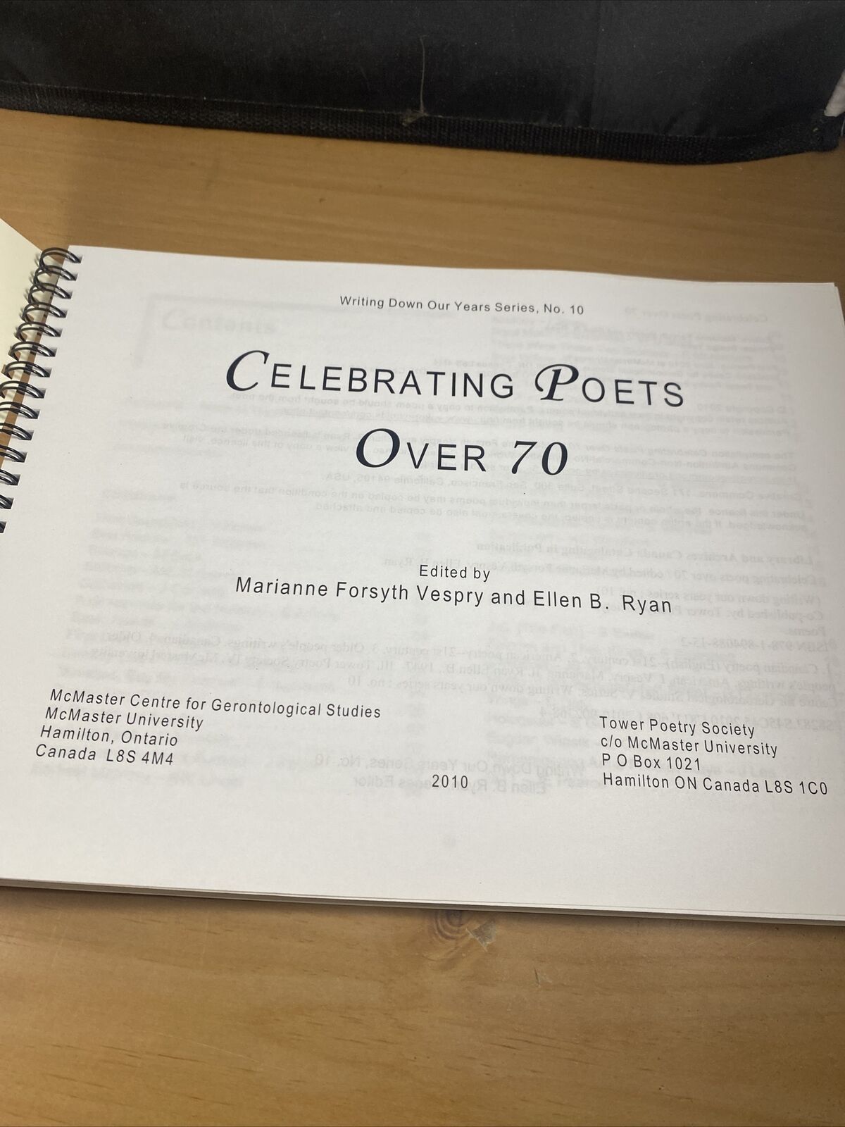 Celebrating Poets Over 70 Vintage Poetry Spiral Bound Rare 2010 Softcover