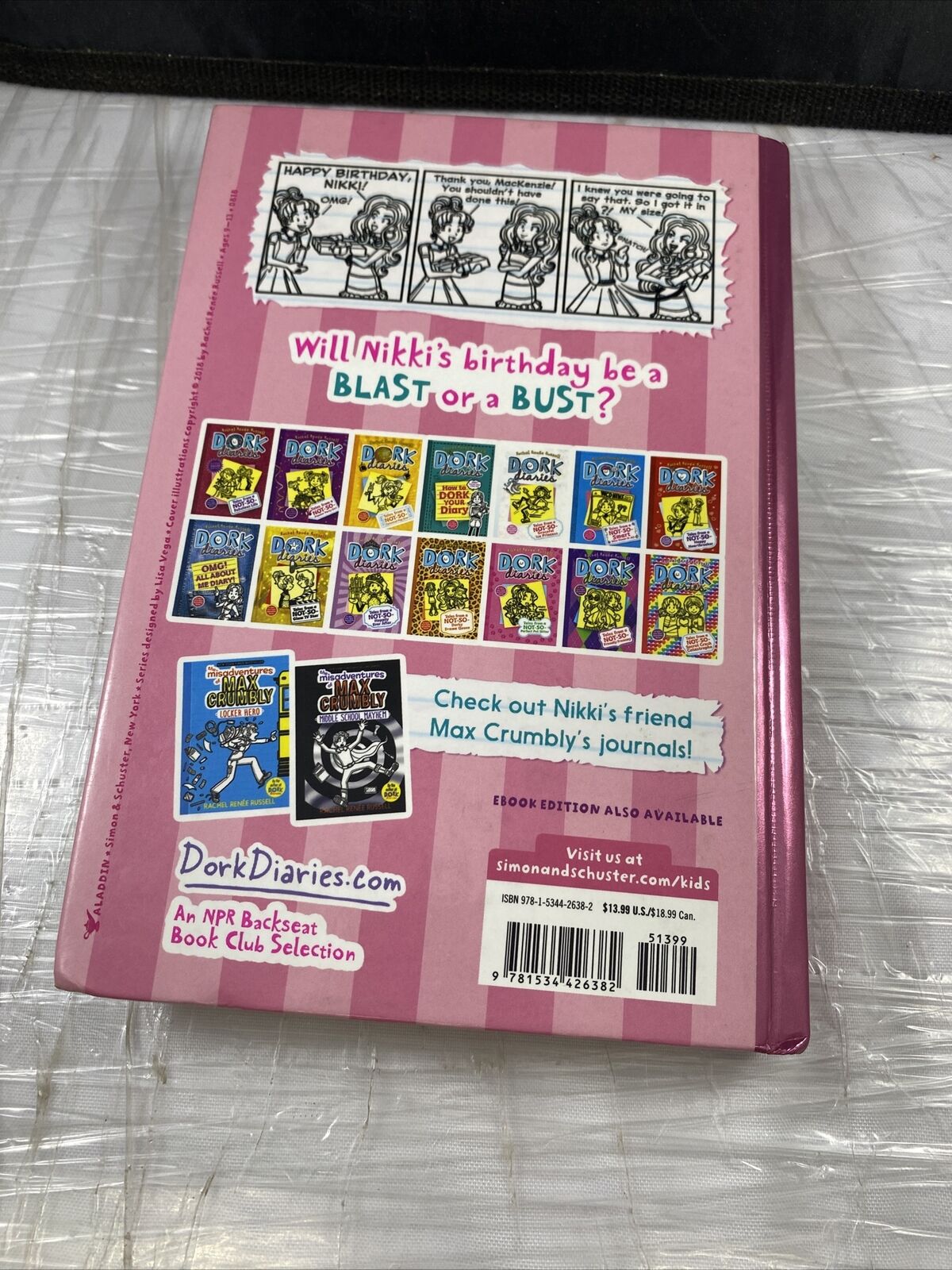 Dork Diaries kids chapter book lot instant library children book Hardcover -GOOD