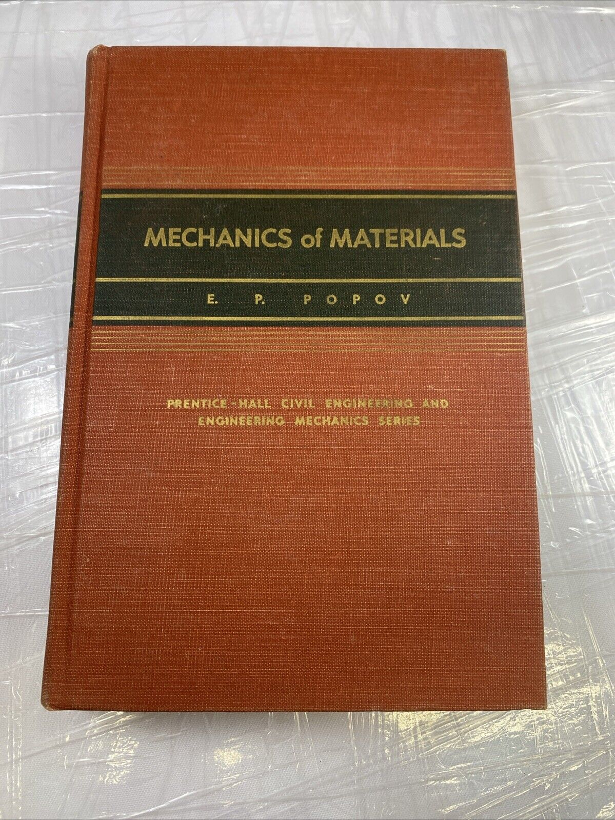 Vintage 50s Engineering Series Mechanics of Materials by E. P. Popov College Tex