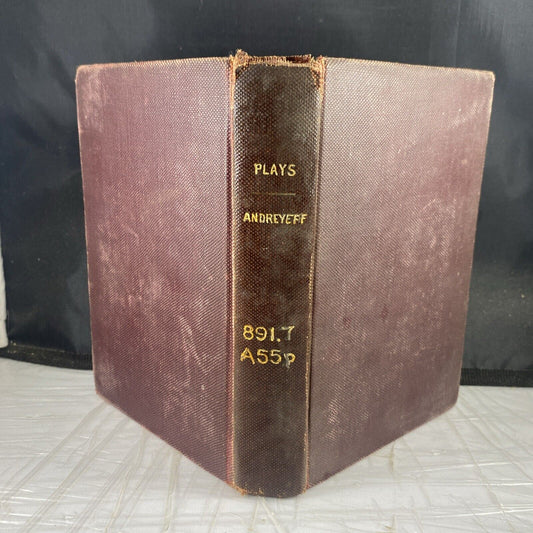 PLAYS OF LEONID ANDEYEFF Meader Scott Scribner 1915 1st Ed Unique Ex Lib Rebind