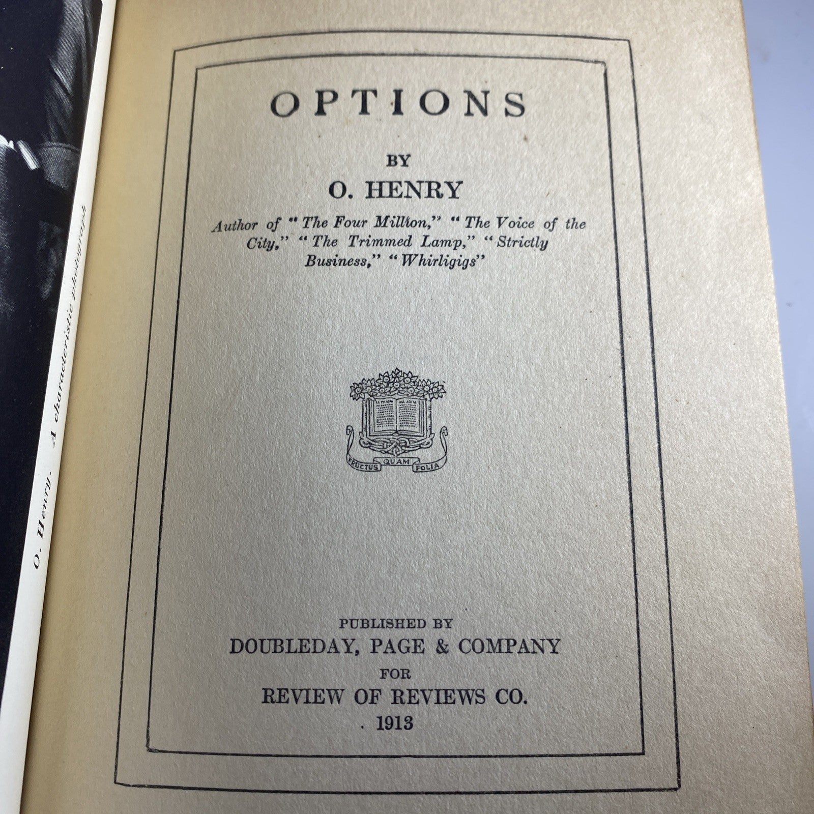 Antique Red And Marble Good Options by O Henry Authorized Edition 1919
