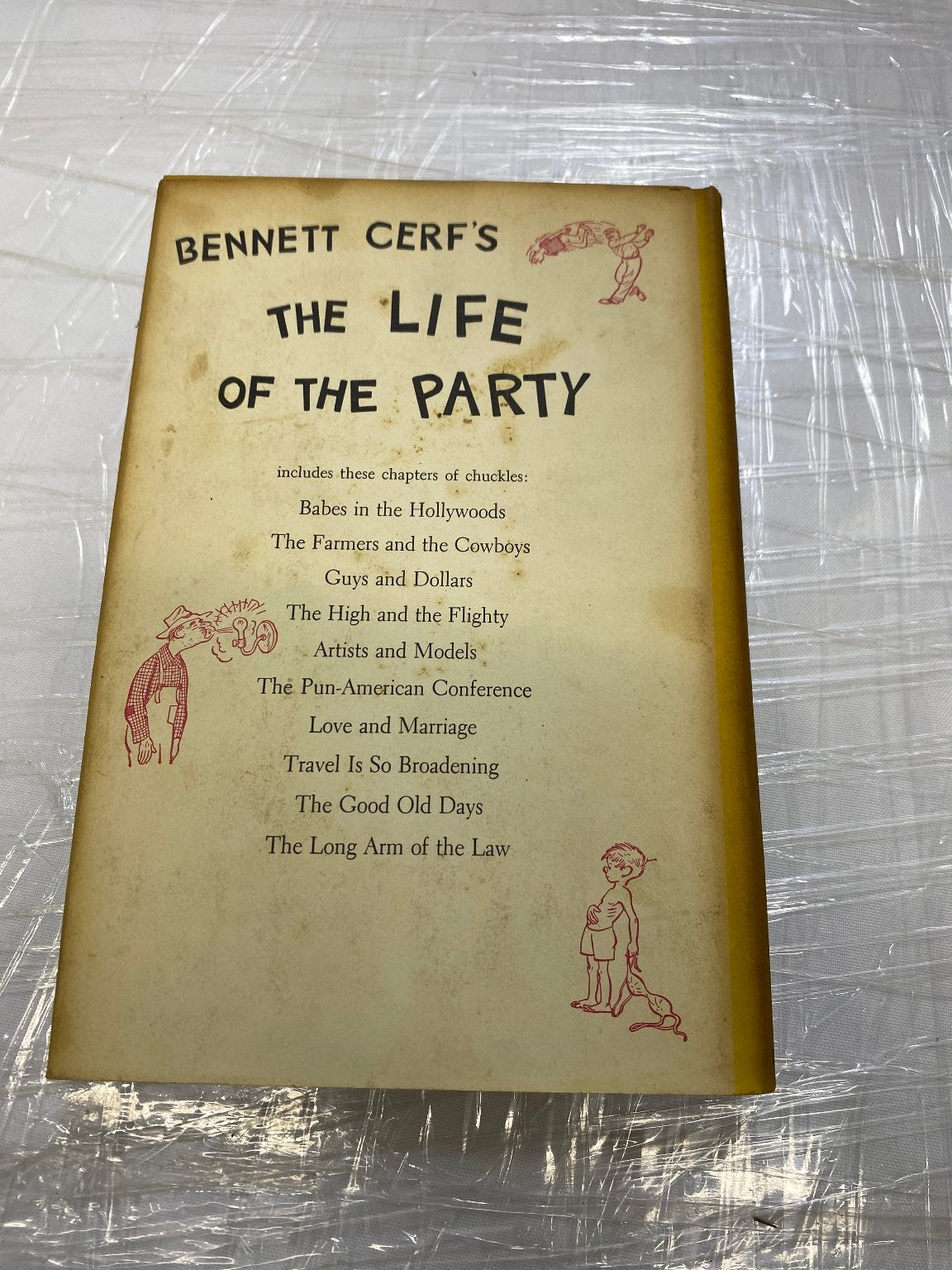 The Life of the Party Bennett Cerf 1956 Book Club Edition Humor Doubleday