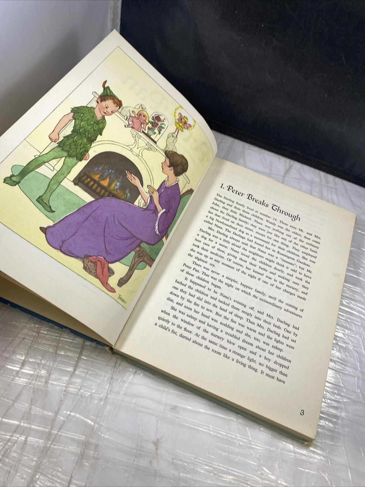 Vintage 1957 PETER PAN and 1955 ALICE IN WONDERLAND Dual Book, Dandelion Library