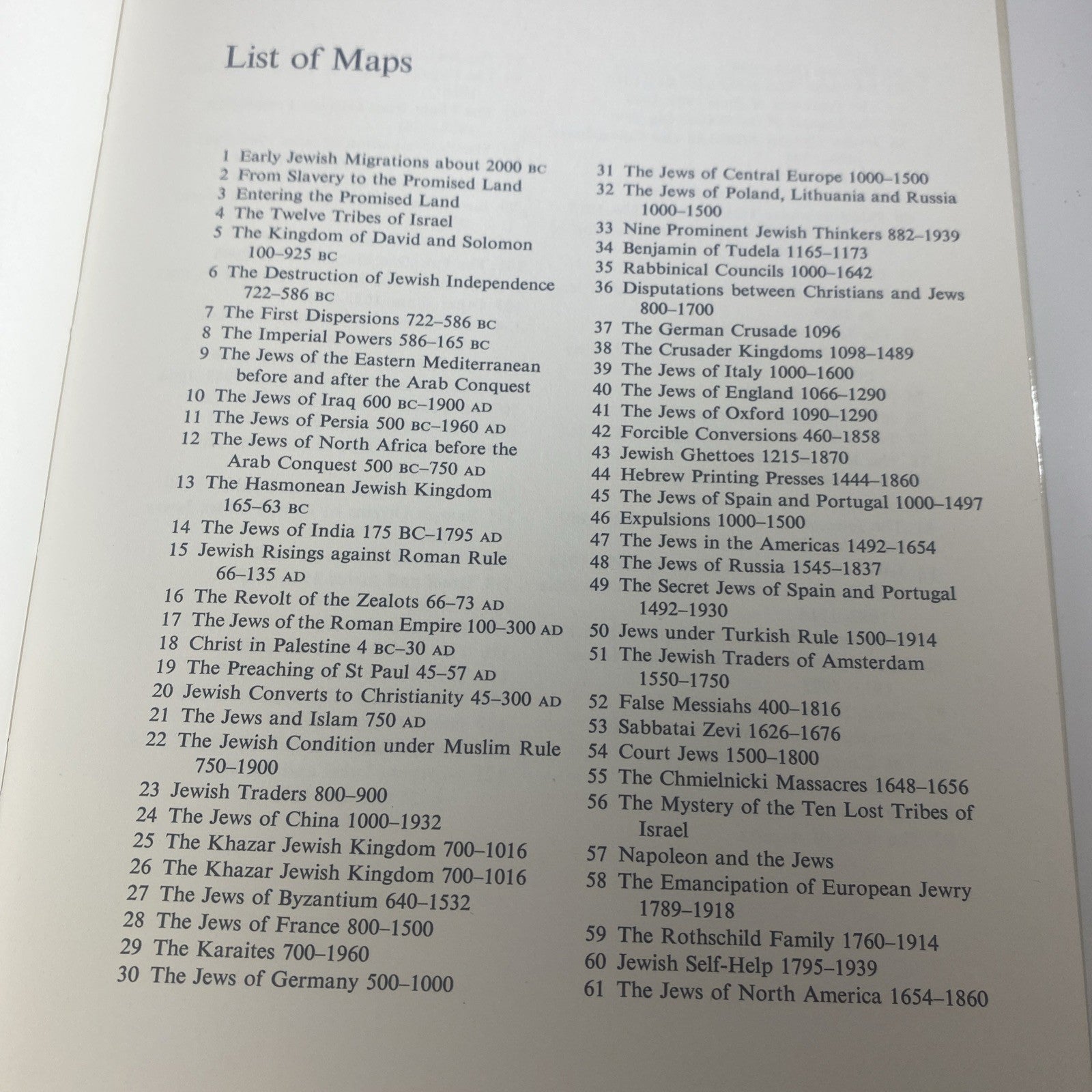 Jewish History Atlas Vintage 60s 70s Jewry Migration Maps Hardcover Book