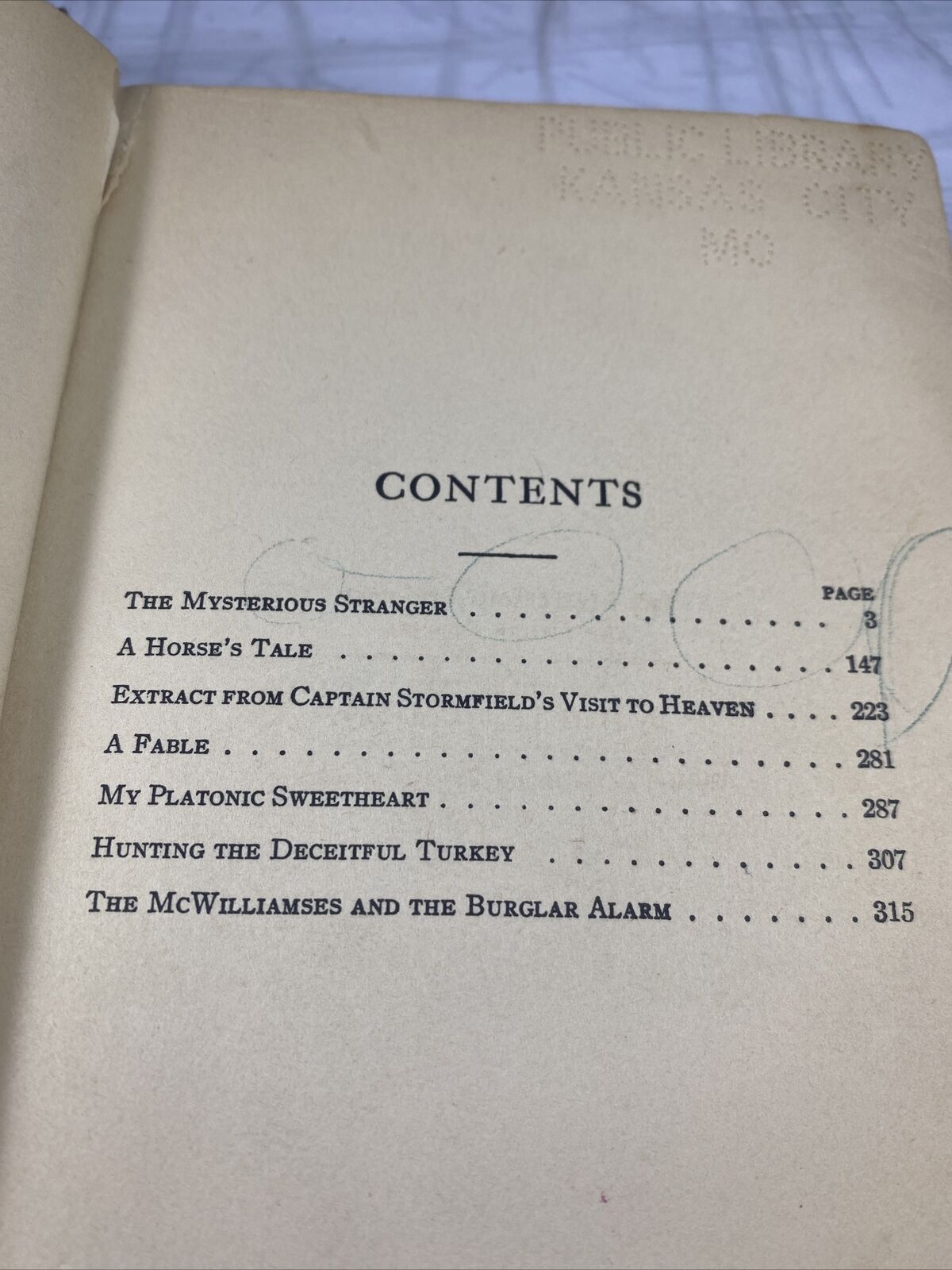 Antique The Mysterious Stranger Mark Twain Vol VIII 1922 Rare Unique Ex Library