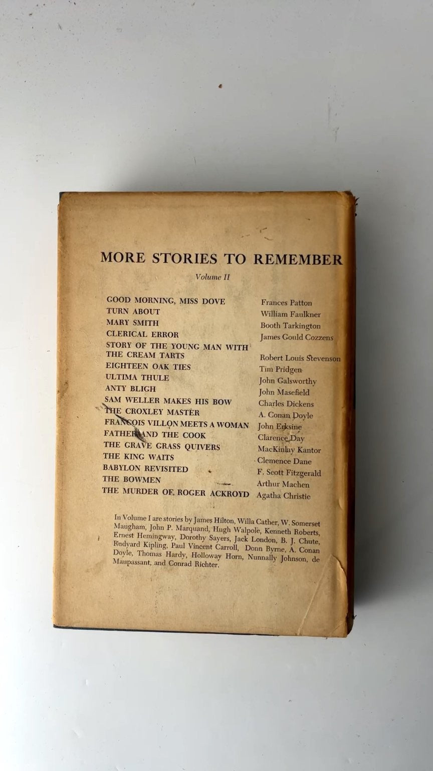 More Stories to Remember Costain Beecroft 1958 First Edition Anthology