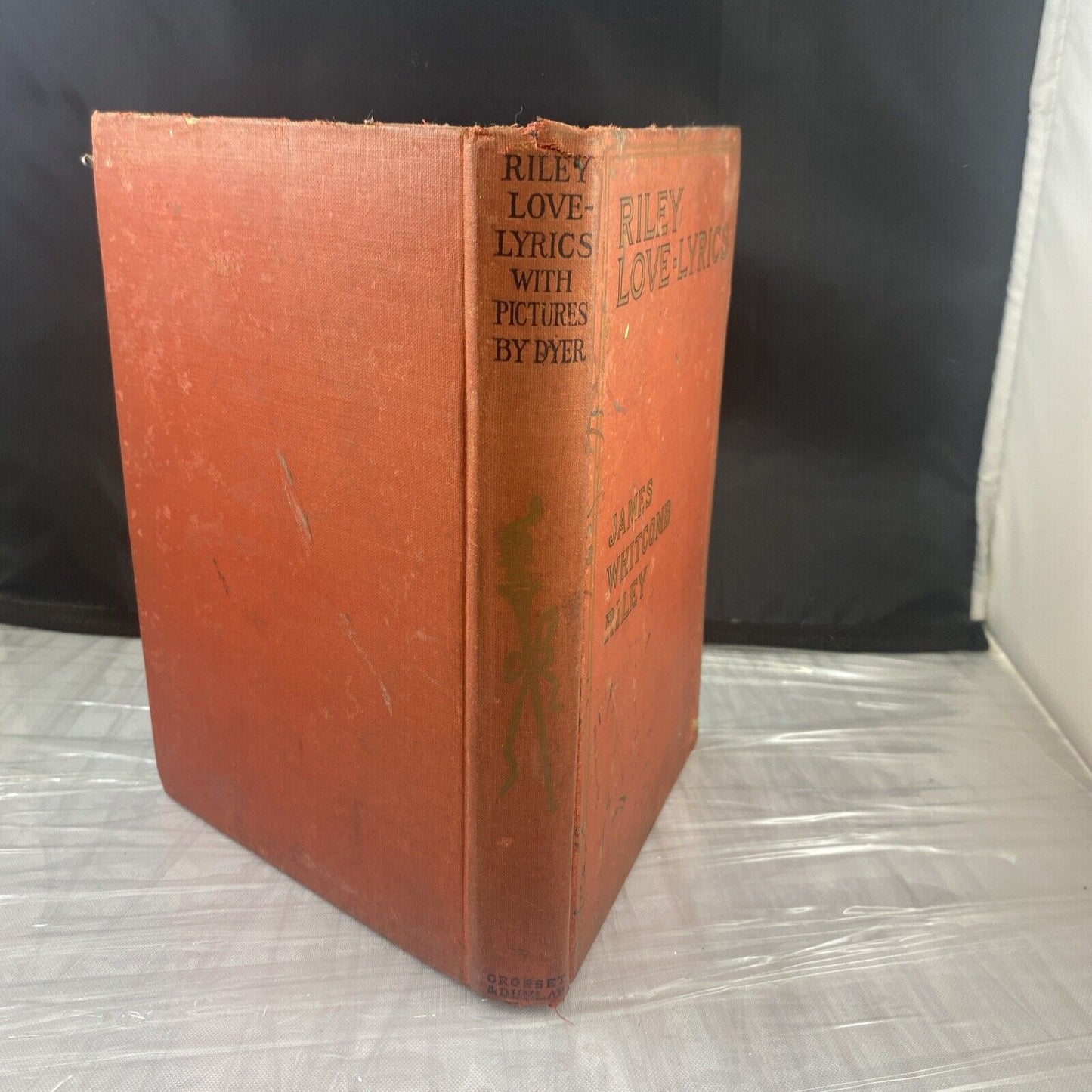 Love Lyrics James Whitcomb Riley 1905 Antique worn Poetry Book With Pictures
