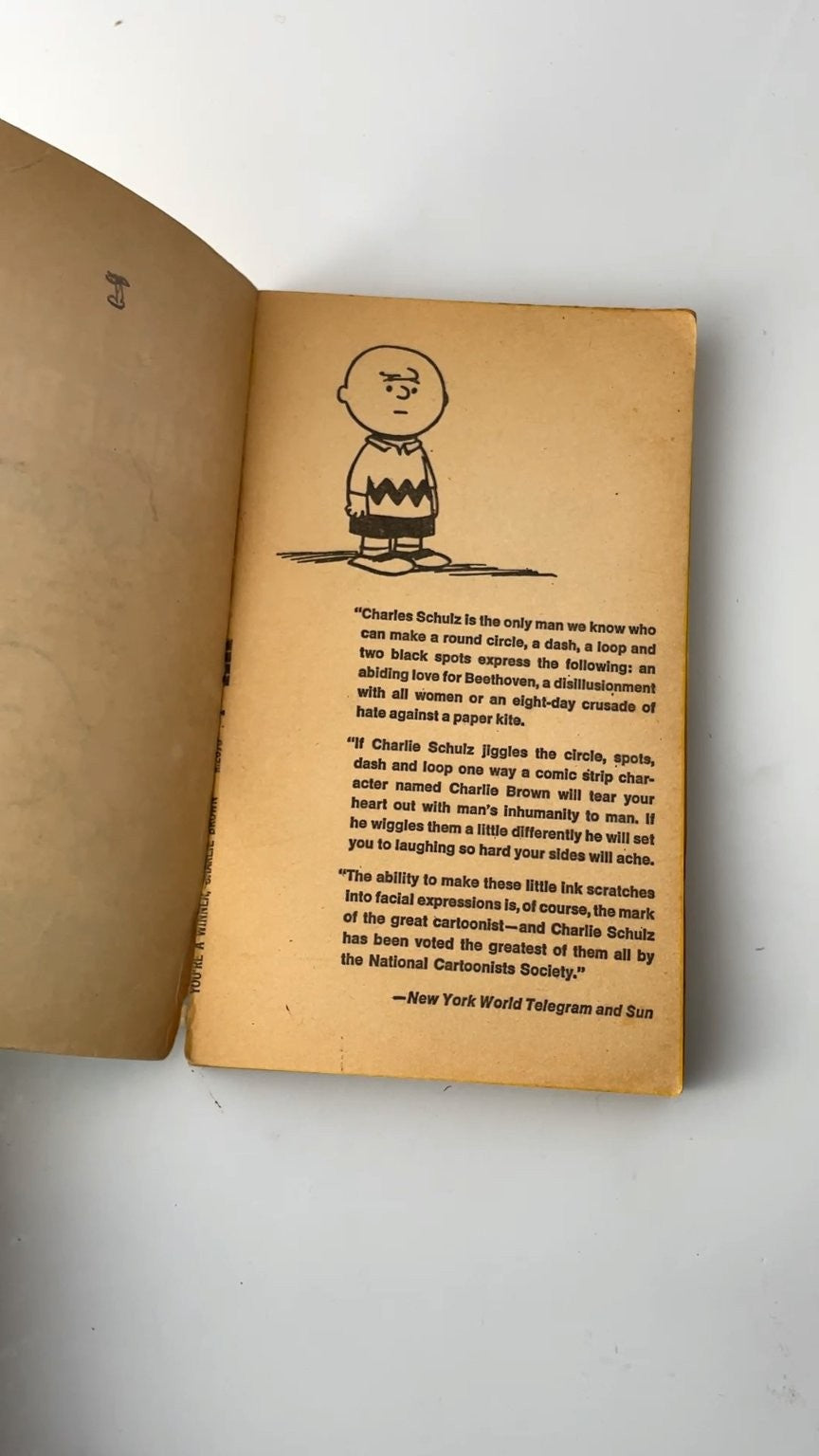 You're a Winner Charlie Brown by Charles M. Schulz 1959 Fawcett Crest