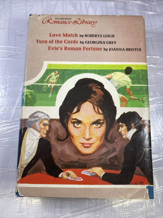 1979 Doubleday Romance Library HC w/DJ Love Match, Turn of the Cards, Evie's ...