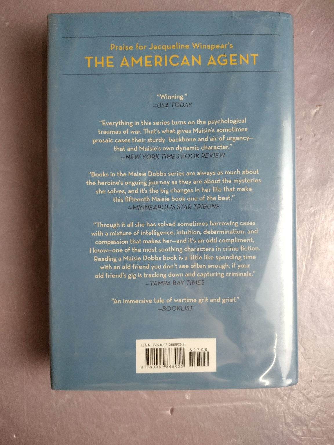 Consequences of Fear Jacqueline Winspear Maisie Dobbs Novel Harper Mystery