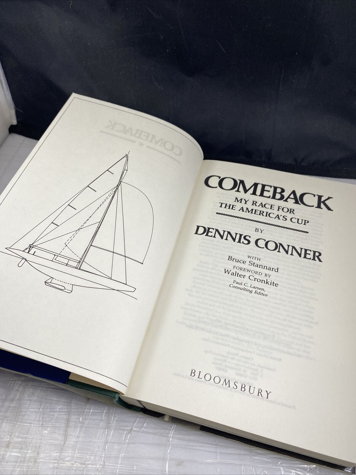 Comeback My Race for the America's Cup Dennis Conner Rare First UK Print Sailing