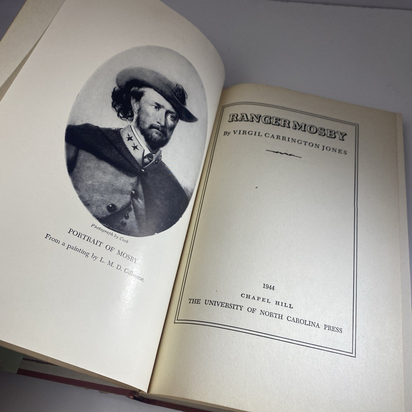 American Historical Fict. Ranger Mosby Virgil Carrington Jones 1st Ed 2nd Print