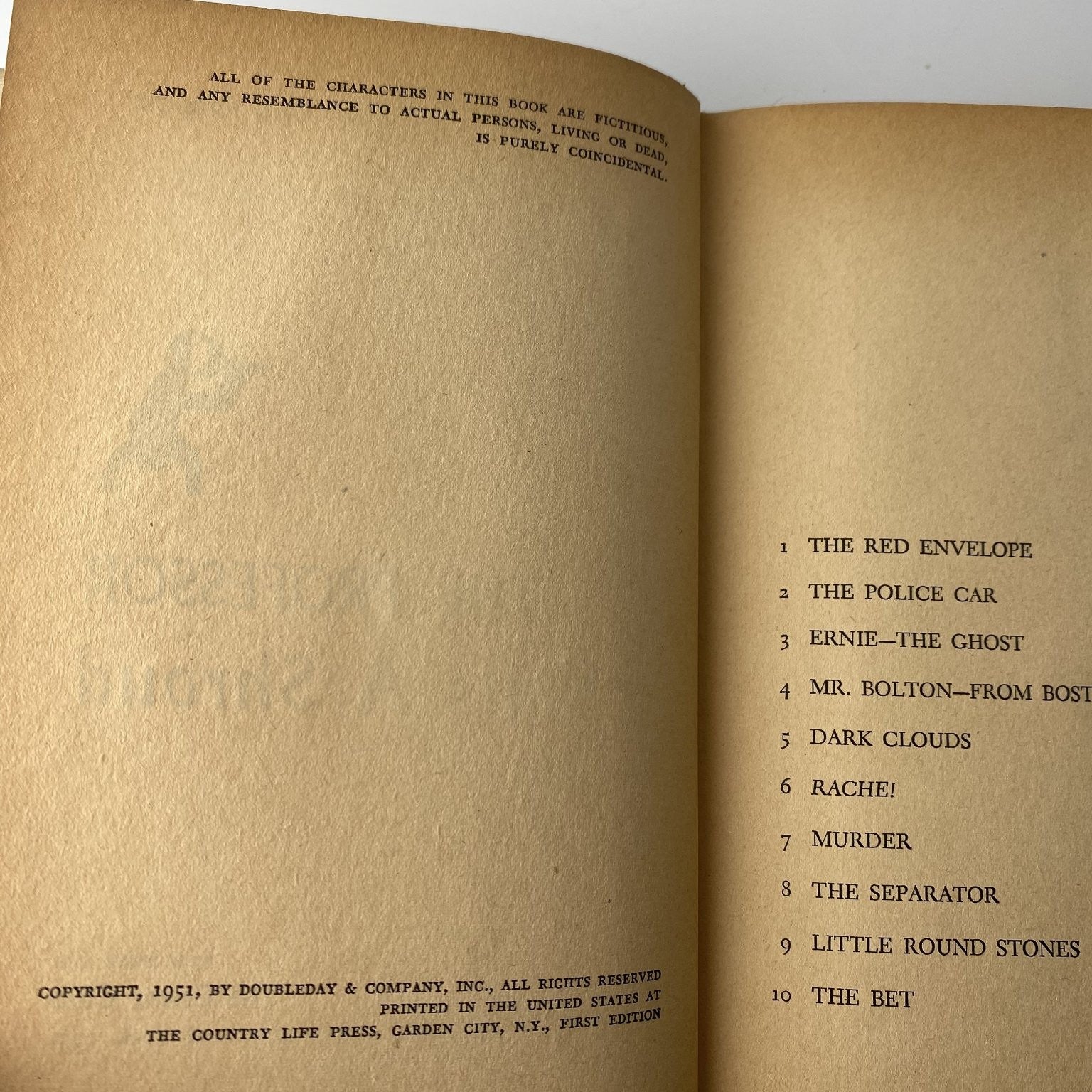 The Professor Knits a Shroud Wirt Van Arsdale 1951 First Edition Crime Club