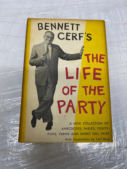 The Life of the Party Bennett Cerf 1956 Book Club Edition Humor Doubleday