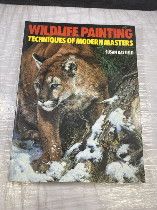 WILDLIFE PAINTING Techniques of Modern Painters Vintage 80s Paperback Art How To