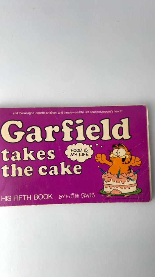 Garfield Takes the Cake Jim Davis 1978 Fifth Book Illustrated