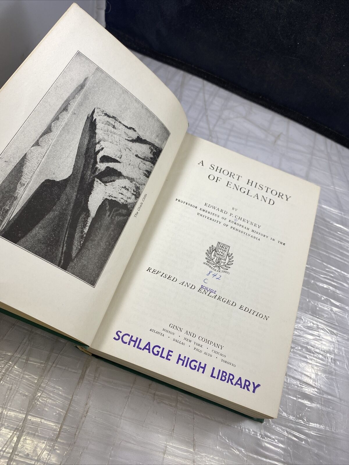 A Short History of England by Edward P. Cheyney - Vintage 1945 Hardcover Ex Lib