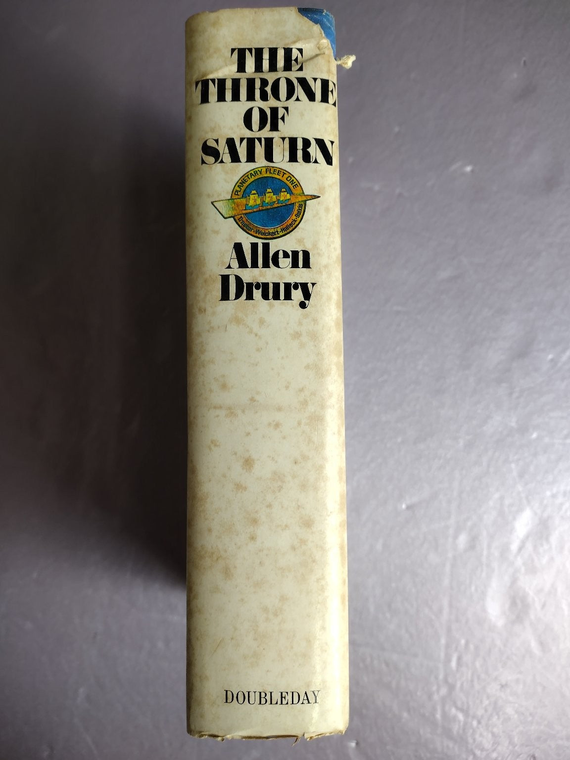 The Throne of Saturn Allen Drury 1971 Space Politics Science Fiction Doubleday