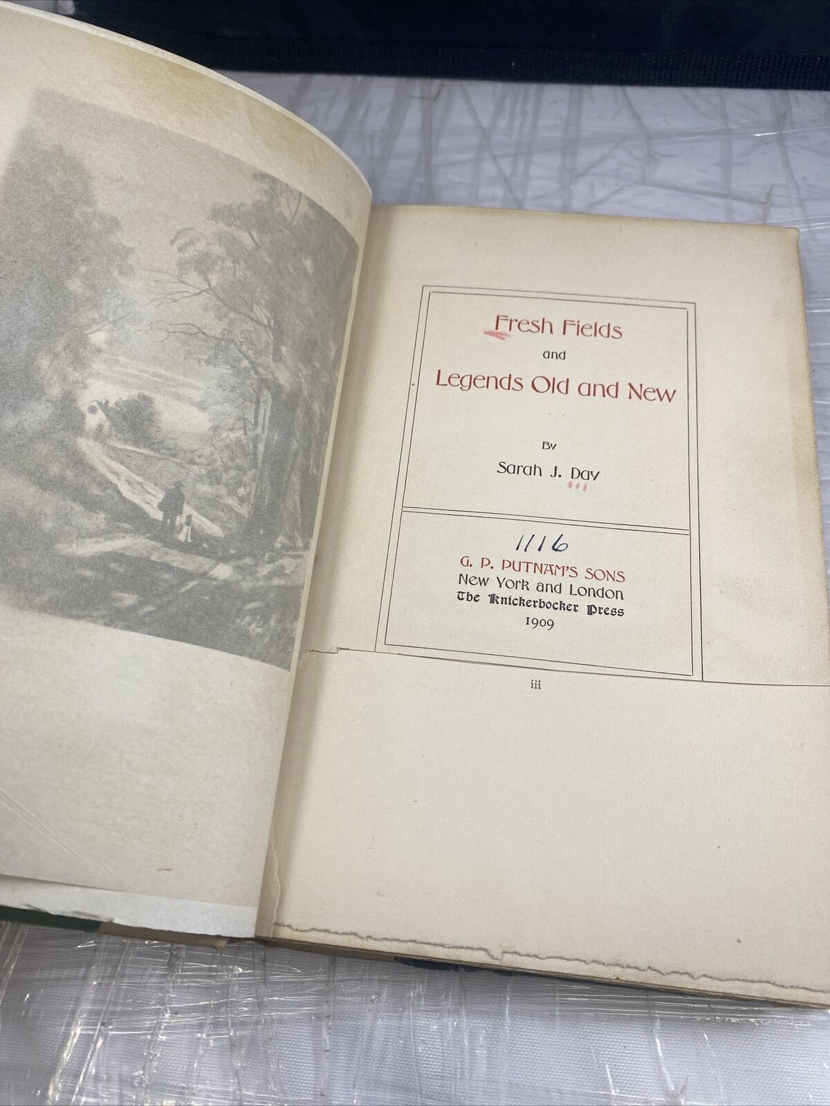 Fresh Fields, and Legends Old and New by Sarah J. Day Antique American Poetry