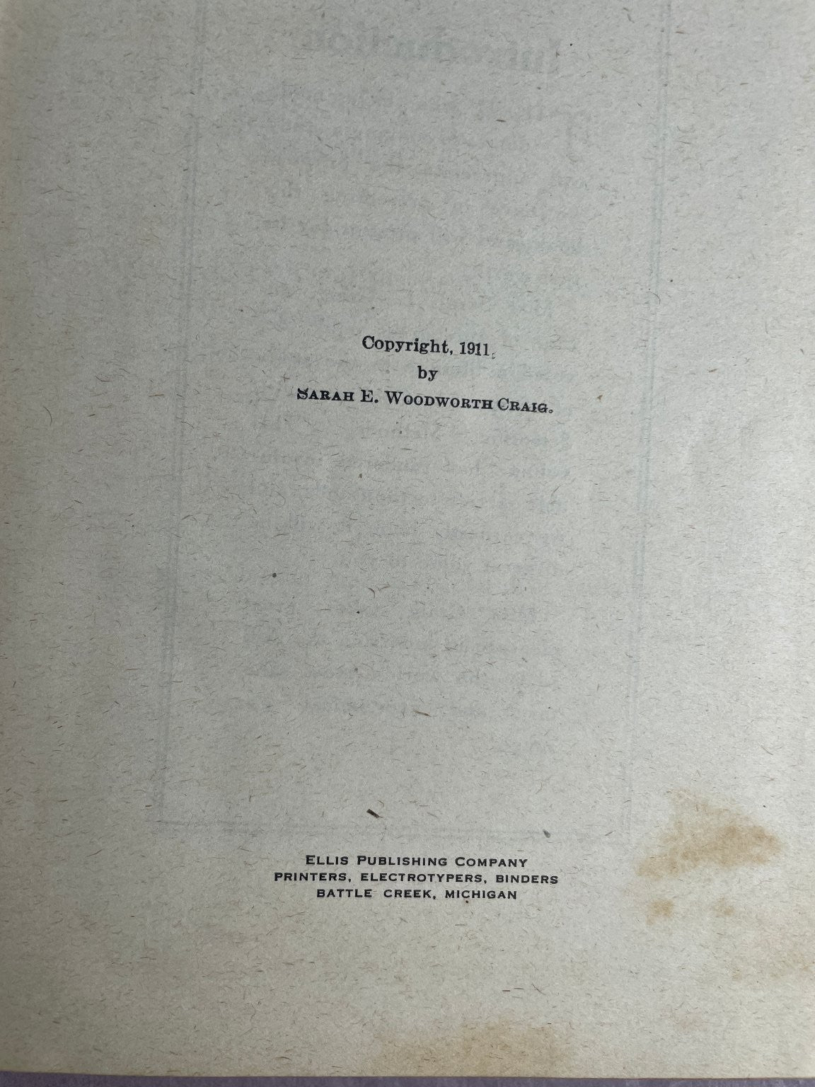 Scientific Cooking Sarah E. Woodworth Craig 1911 Special Edition Cookbook A-B