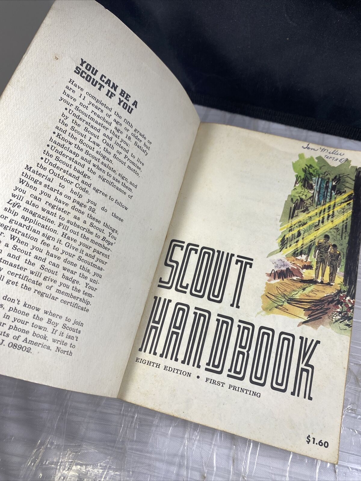 Vintage Boy Scout Handbook 1972 Eighth Edition First Printing Paperback