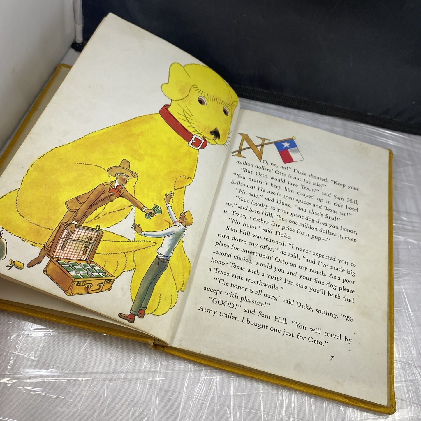 Otto In Texas William Pene Du Bois Vintage 50s EX LIBRARY REBOUND RARE KIDS Book