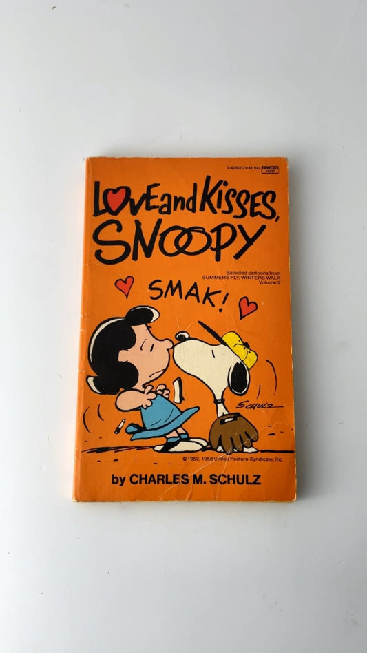 Love and Kisses Snoopy by Charles M. Schulz 1980 Illustrated Cartoon