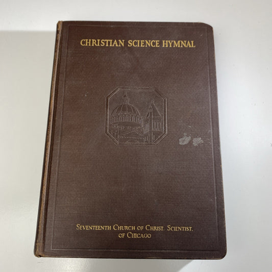Seventeenth Church Christ Chicago Christian Science Hymnal 1932 Vintage Songbook