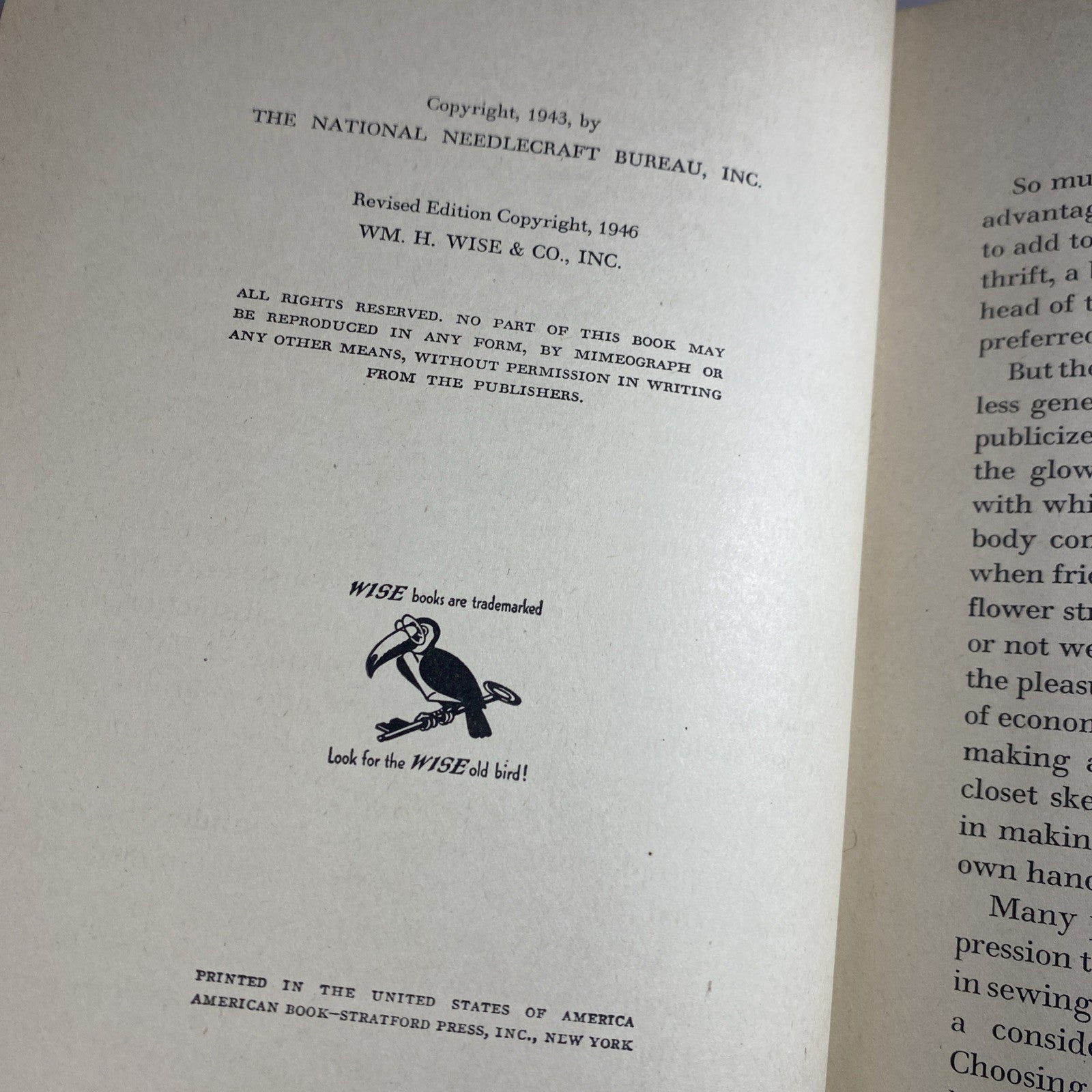 The New Encyclopedia Of Modern Sewing by Frances Blondin 1946 Hardcover 