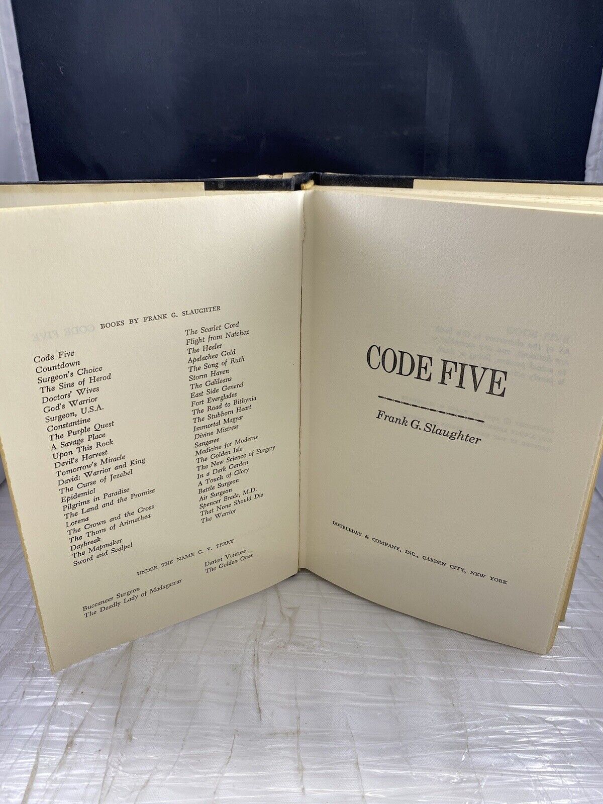 Code Five by Frank G Slaughter 1971 Hardcover BCE Vintage 70s Medical Fiction