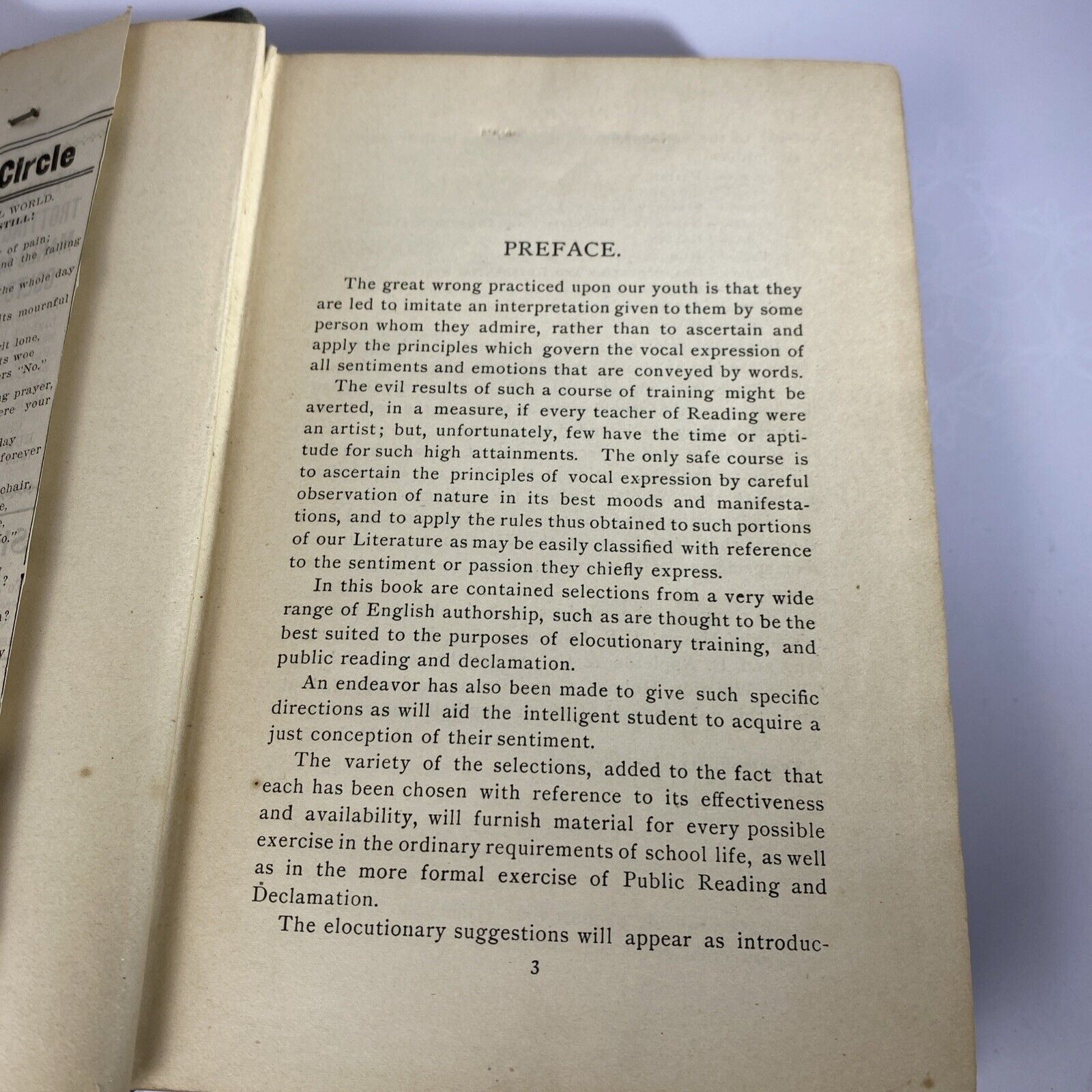 Choice Readings by Robert McLean Cumnock 1898 Antique Entertaining Textbook Rare