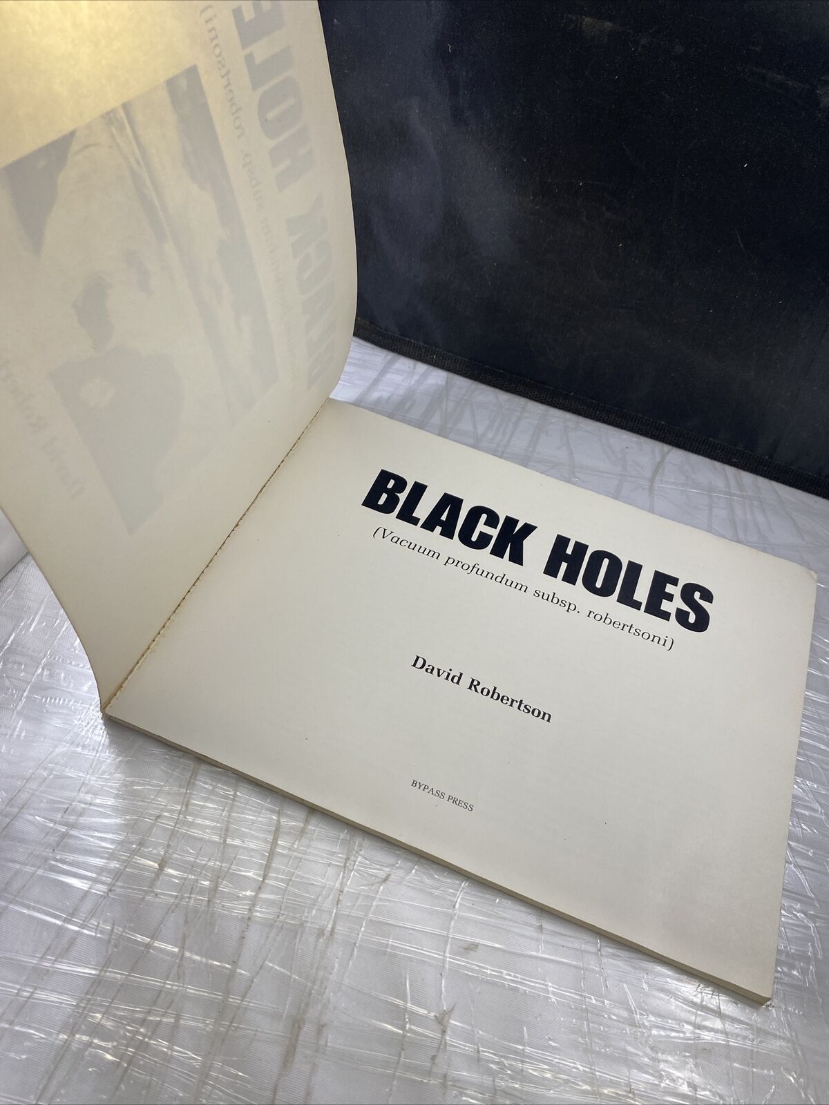 Black Holes David Robertson Vintage Rare Abstract Nature Photography Picturebook