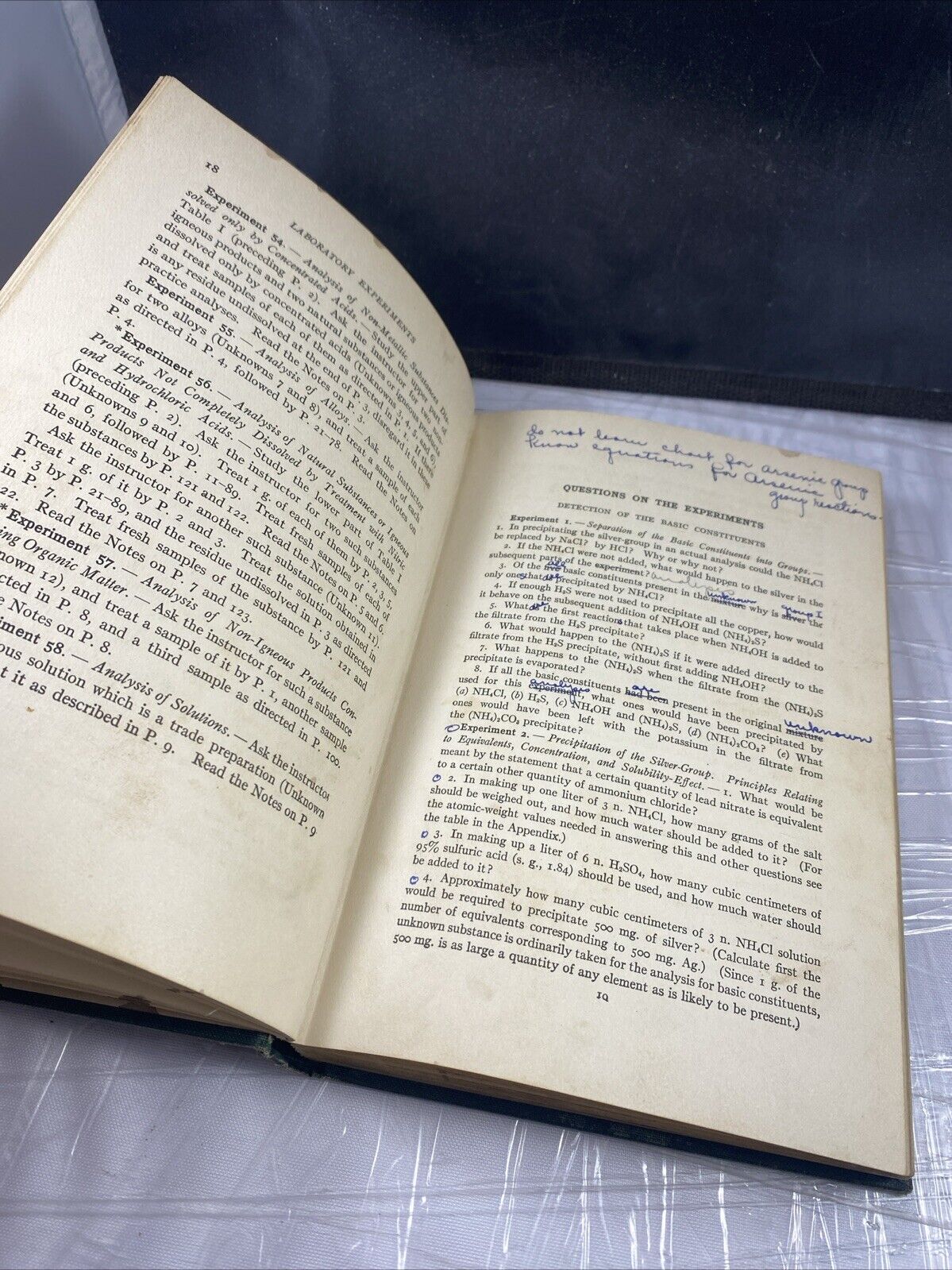 HARDCOVER "QUALITATIVE CHEMICAL ANALYSIS" 1930 Print SEE PICS BY LOUIS J. CURT