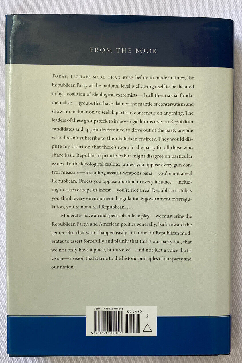 It's My Party, Too by Christine Todd Whitman Hardcover with Dust Jacket