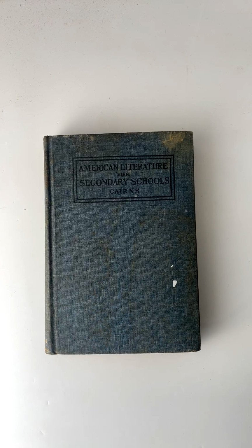 American Literature for Secondary Schools by William B. Cairns 1916