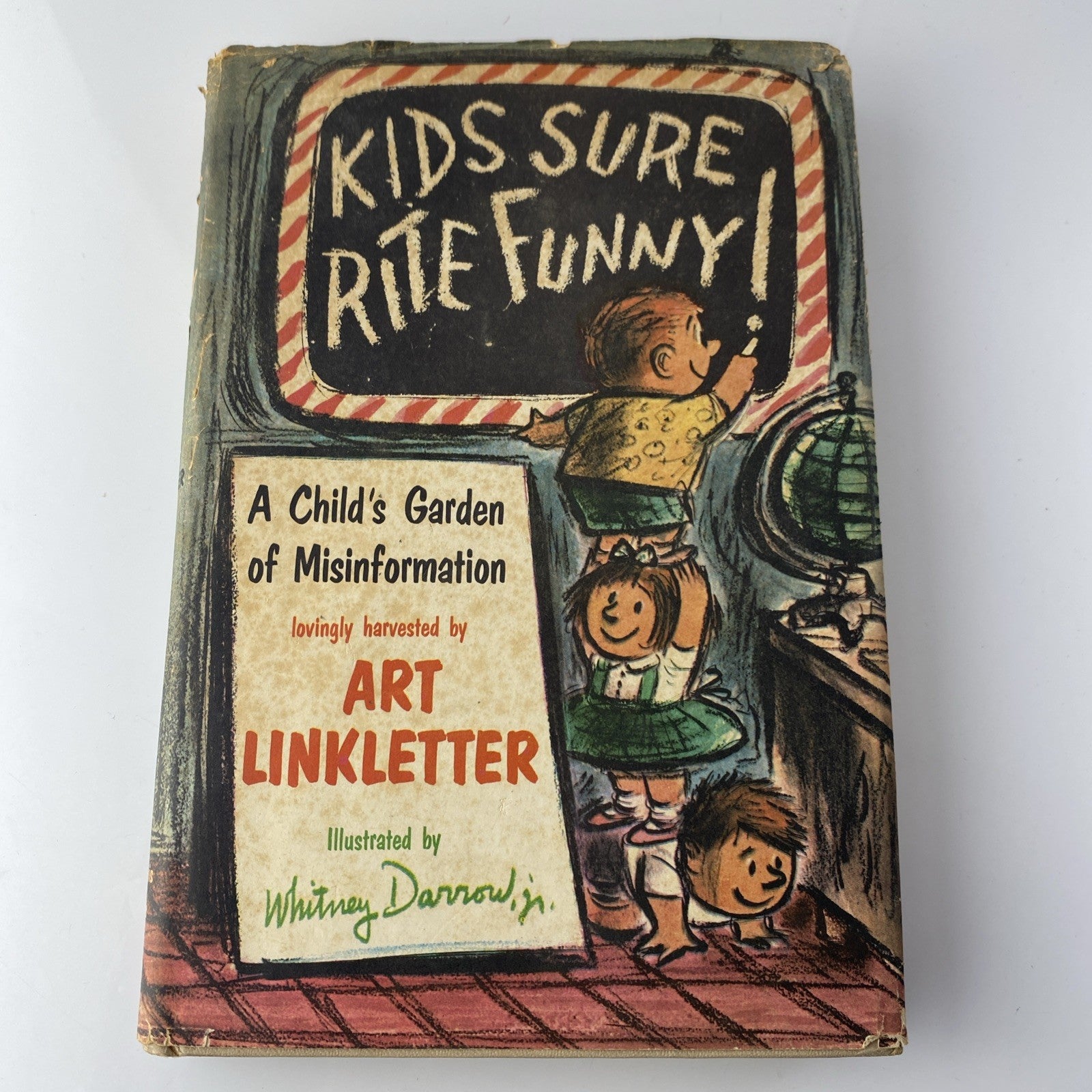 Vintage Book - KIDS SURE RITE FUNNY! by Art Linkletter with Dust Jacket Good