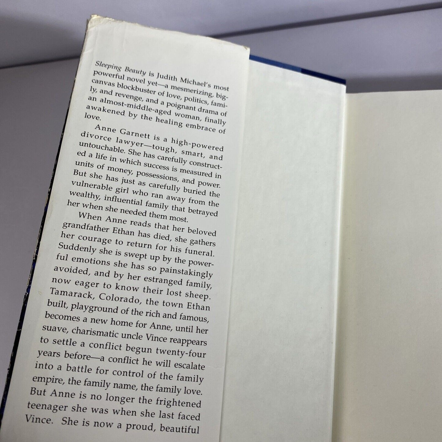 Judith Michael Sleeping Beauty A Novel Hardcover 1991 “Good” Book Club Ed