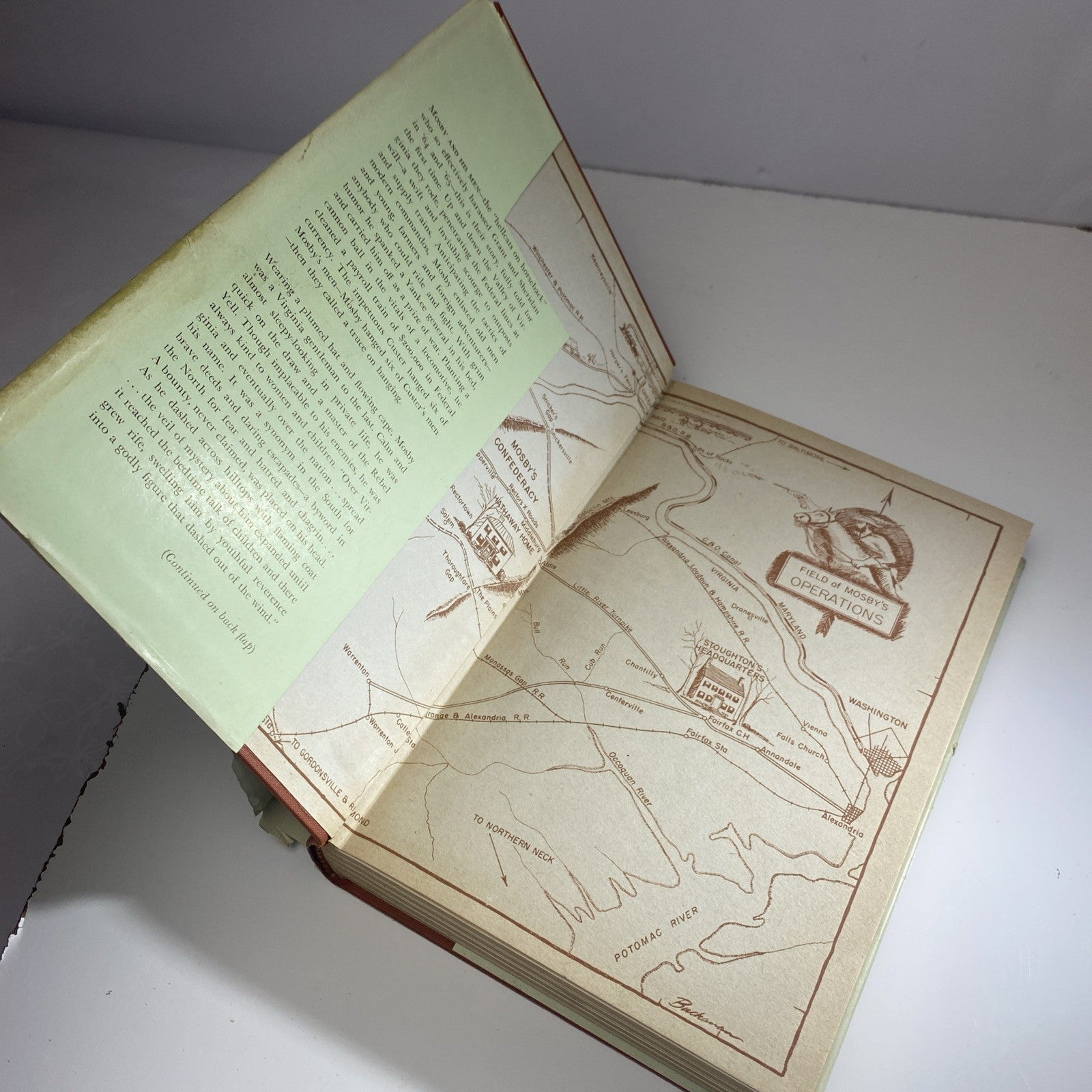 American Historical Fict. Ranger Mosby Virgil Carrington Jones 1st Ed 2nd Print