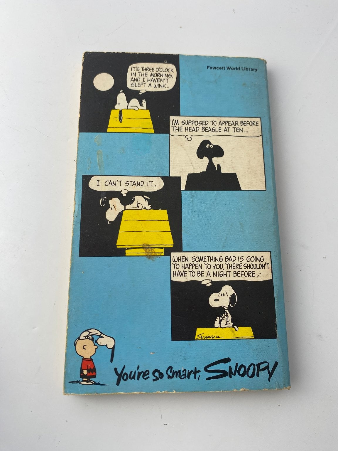 You're So Smart Snoopy by Charles M. Schulz 1974 Illustrated Cartoon