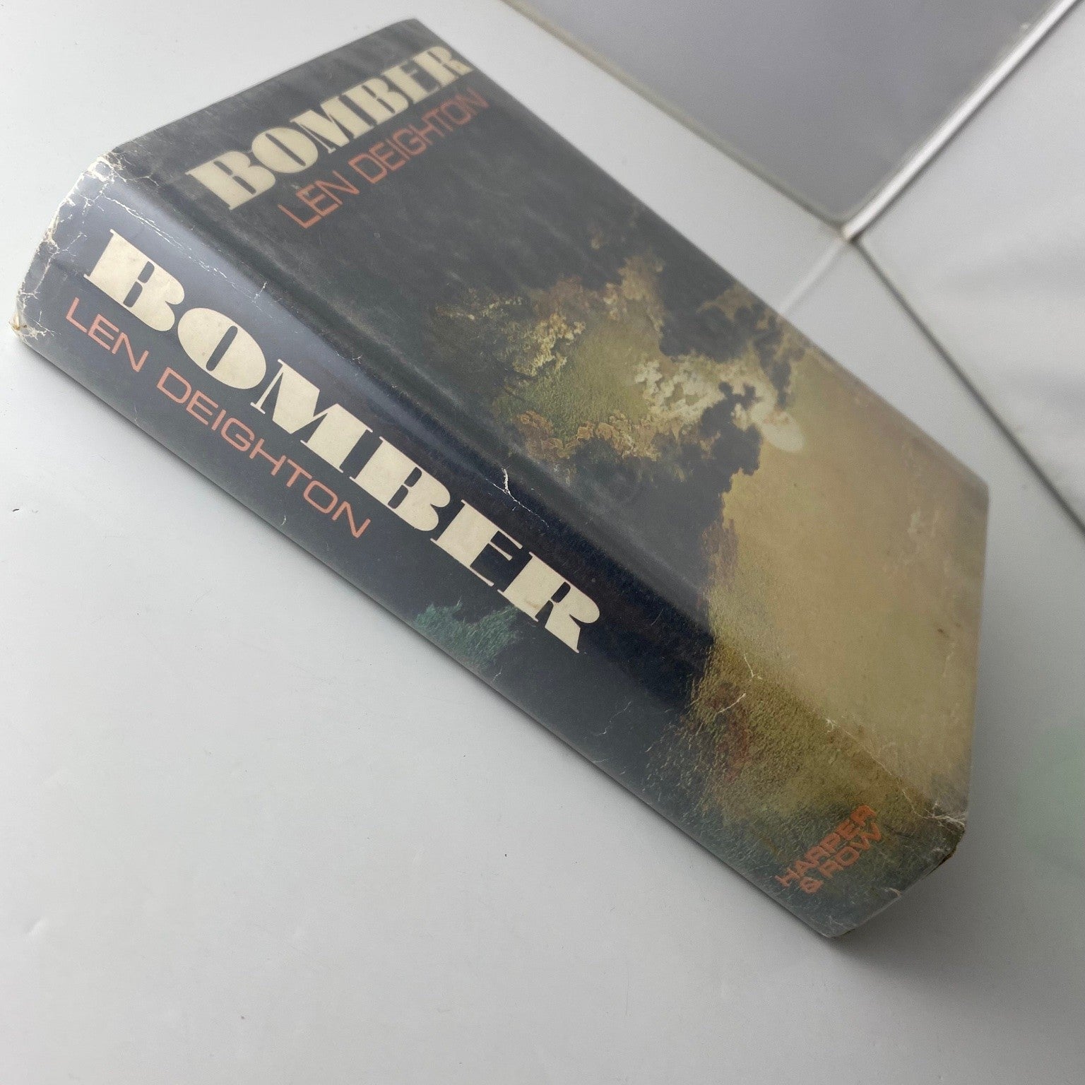 Bomber Len Deighton 1970 First Edition WWII Thriller Harper & Row