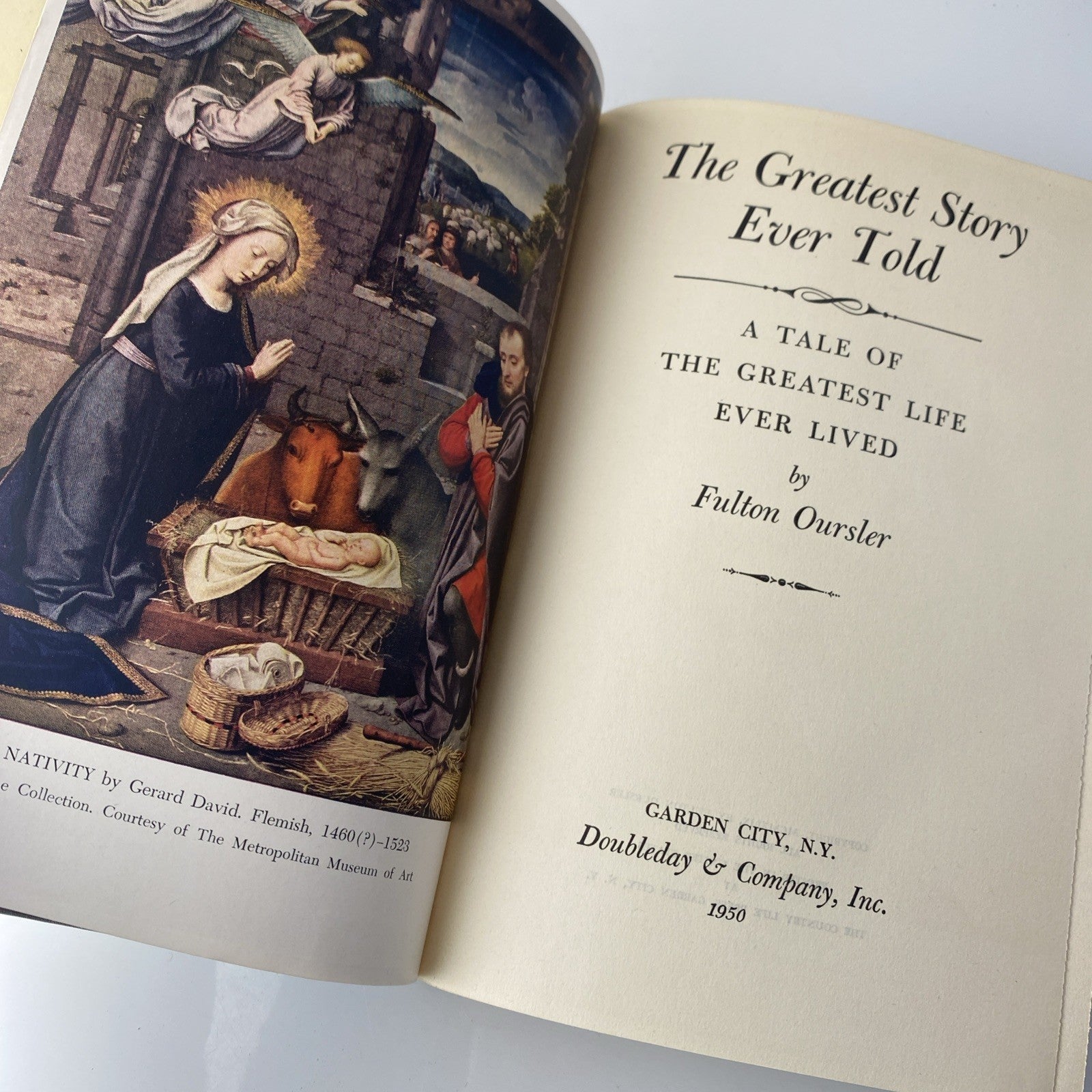 1950 Literature The Greatest Story Ever Told Fulton Oursler Hardback Great Cond