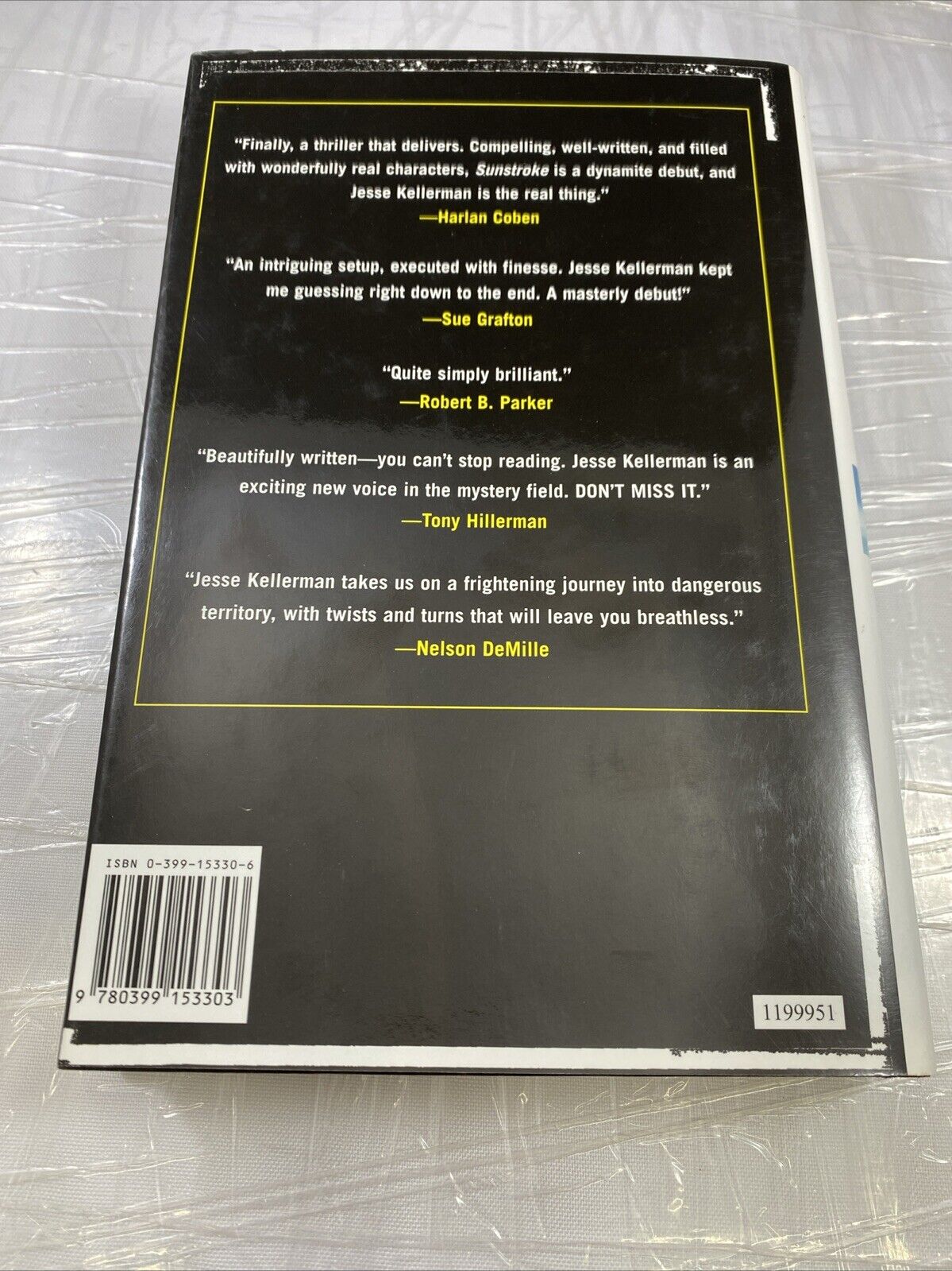 Sunstroke - Hardcover By Kellerman, Jesse - VERY GOOD UNMARKED BCE