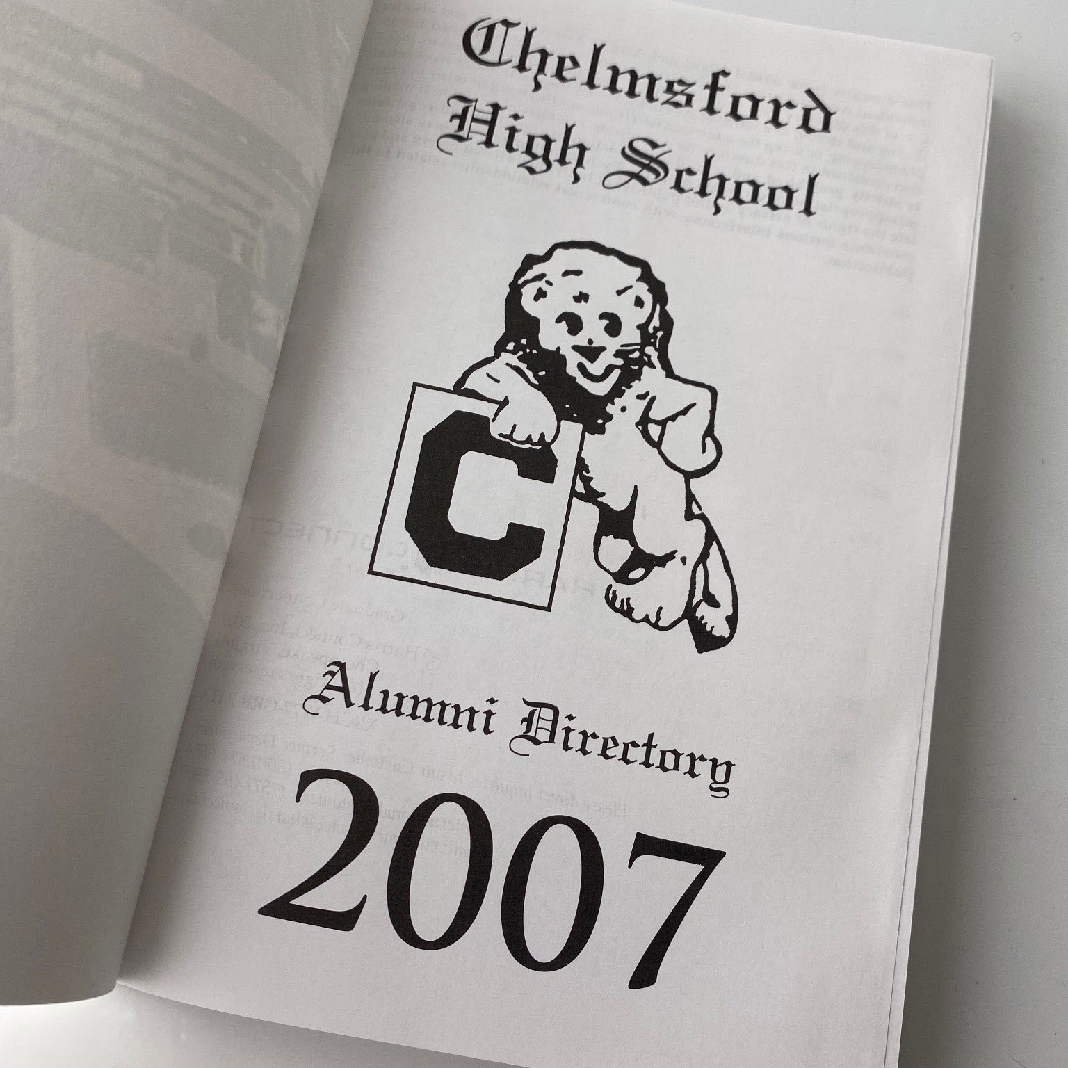 Chelmsford High School Alumni Directory 2007 Yearbook Hardcover