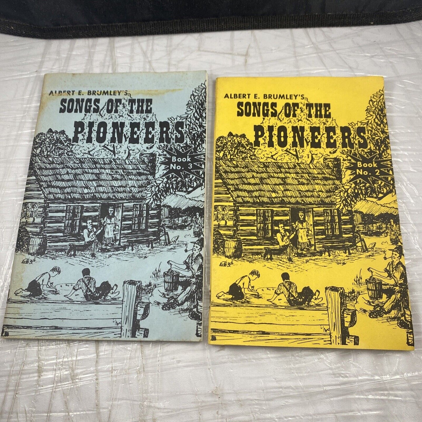 2 Booklets - Albert E. Brumley's  Songs of Pioneers, Campfire Songs Midwestern