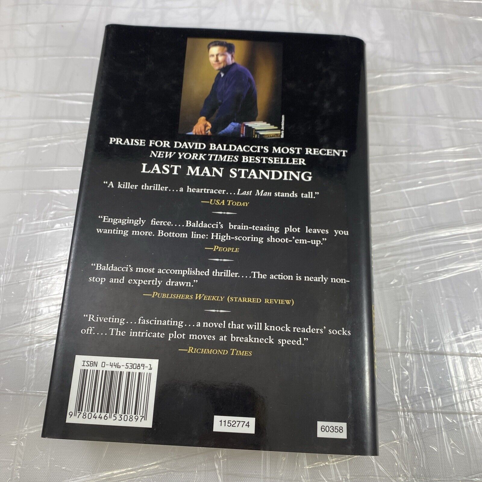 Split Second David Baldacci Hardcover Dust Jacket Novel Book Warner Books 2003