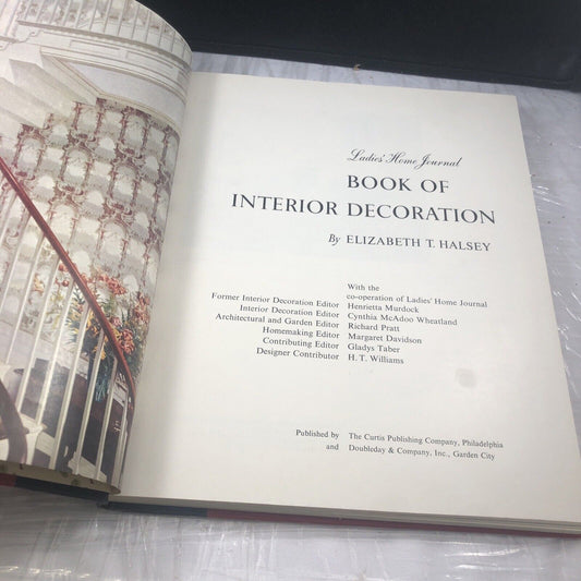 Ladies Home Journal Book Of Interior Decoration, Elizabeth T. Halsey, 1957