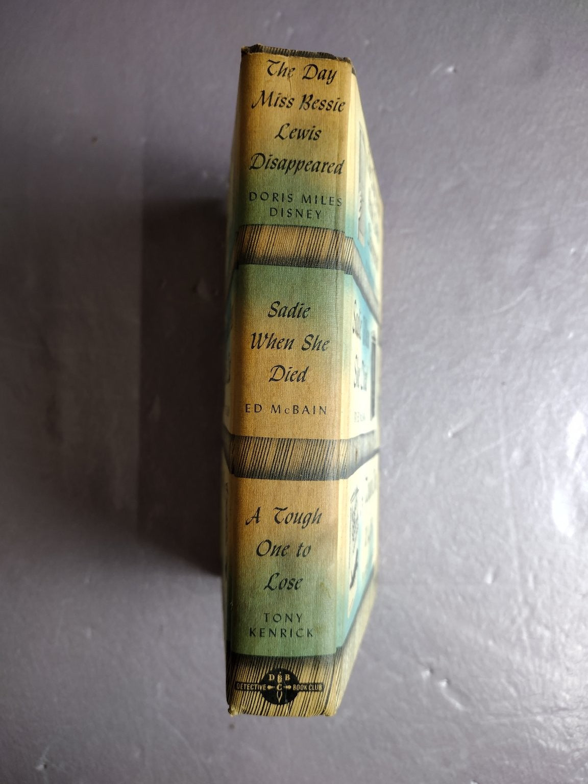 Detective Book Club 1972 3-in-1 Ed McBain Disney Kenrick Mystery Novel