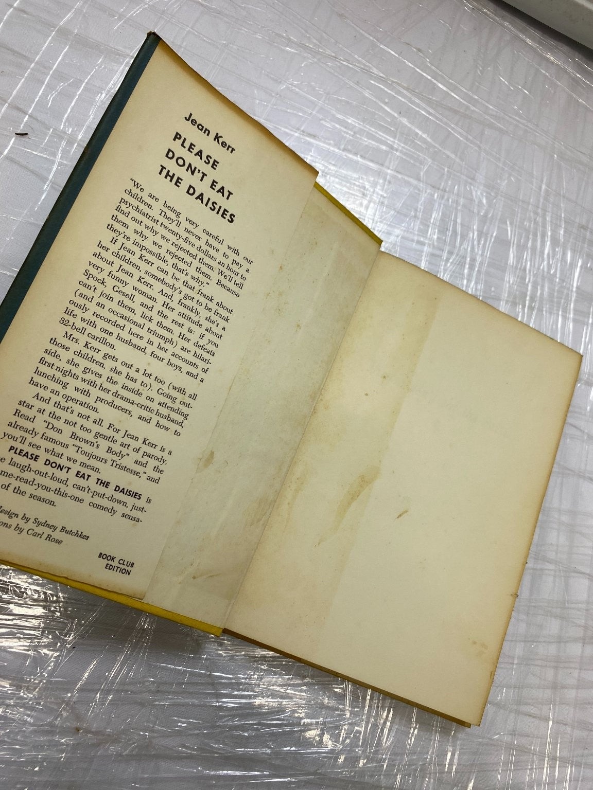 Please Don't Eat The Daisies Jean Kerr 1957 Book Club Edition Humor
