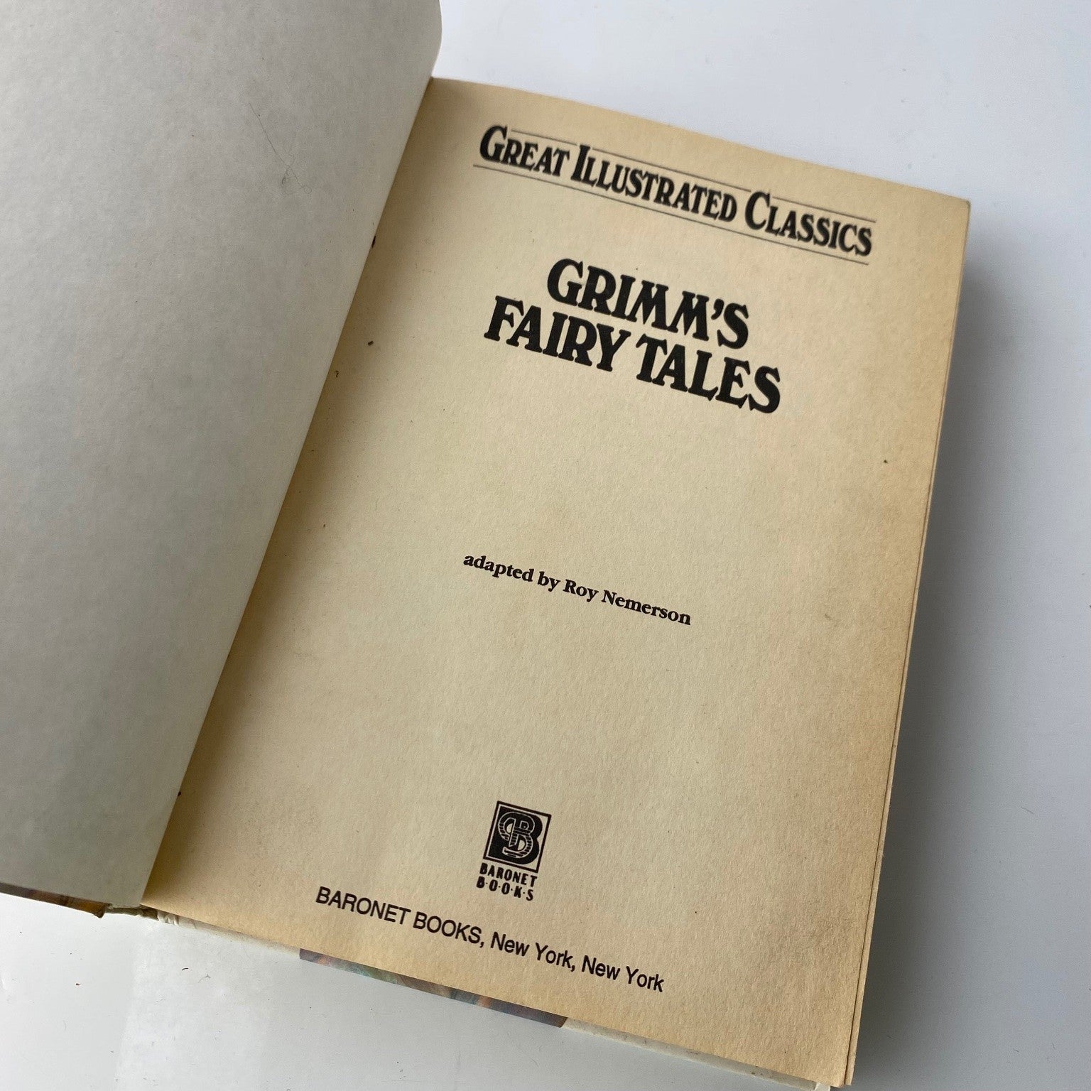 Grimm's Fairy Tales Roy Nemerson 1997 Illustrated Classic Baronet